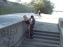 Public sex girl who suck and fuck on the street crazy.