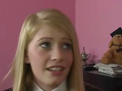 Blonde teen allie james sucking and fucking.