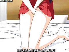 anime gets round tits pleasured.
